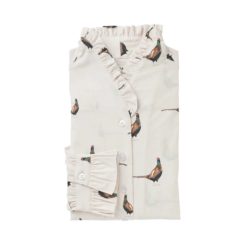 Chevalier Blair Damen Bluse mit Fasan-Motiv – Bild 3