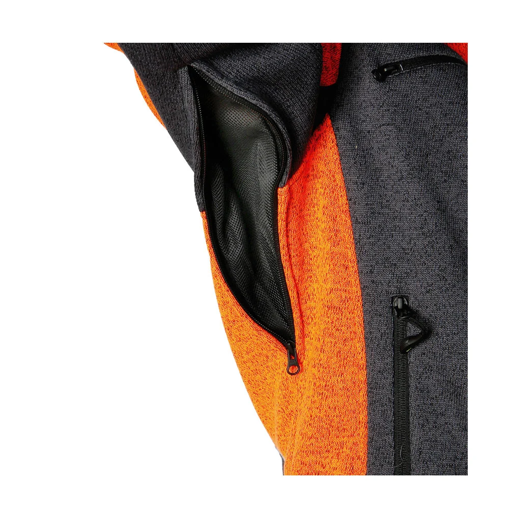PSS X-treme Arctic Fleecejacke orange-grau – Bild 4