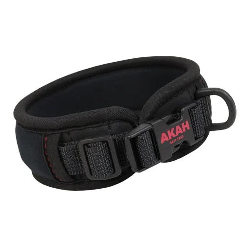 AKAH Neopren Hundehalsband schwarz