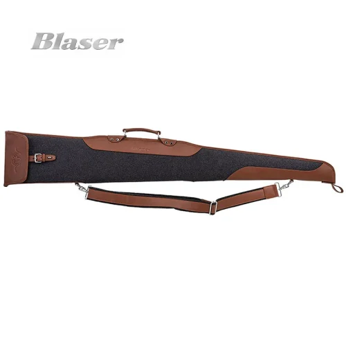 Blaser Loden/Leder Flintenfutteral Slipbag