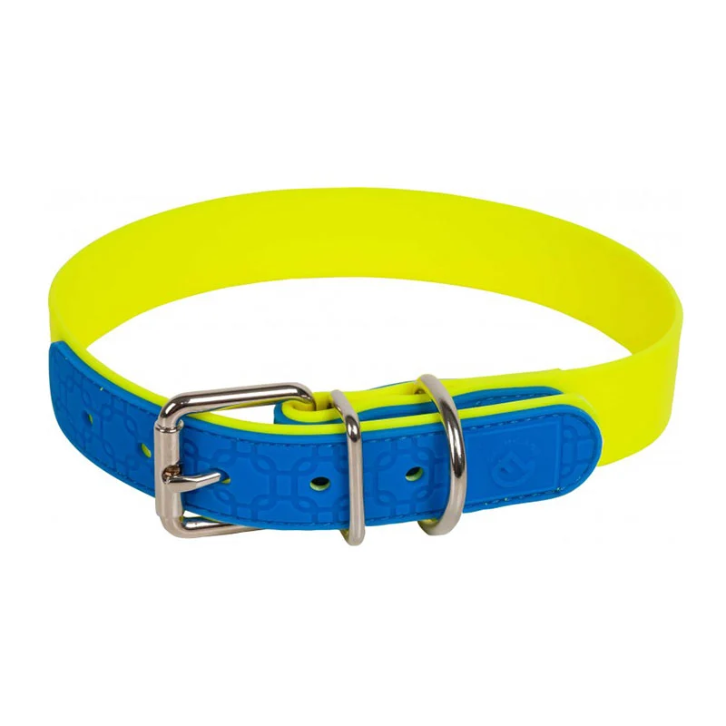 Farm-Land Hundehalsband gelb-blau