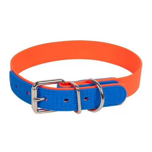 Farm-Land Hundehalsband orange-blau
