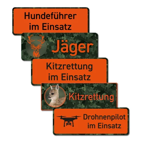 Jagd-Autoschild mit Magnet