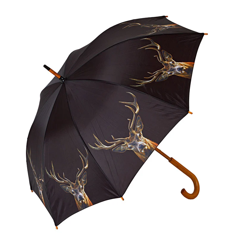 Regenschirm mit Hirsch-Motiv