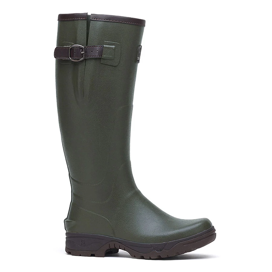 Rouchette Veneur Damen Gummistiefel grün