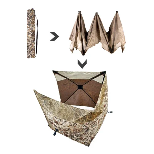 Mobiler Tarnstand Schilf Camo