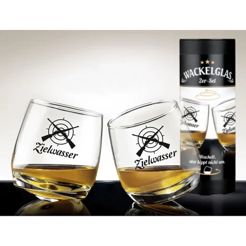 Wackelglas Zielwasser 2er-Set