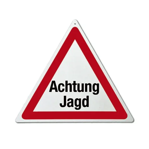Warnschild Jagd / Treibjagd