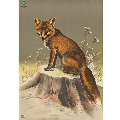 DJV-Wildscheibe Nr. 3 Fuchs 100 m