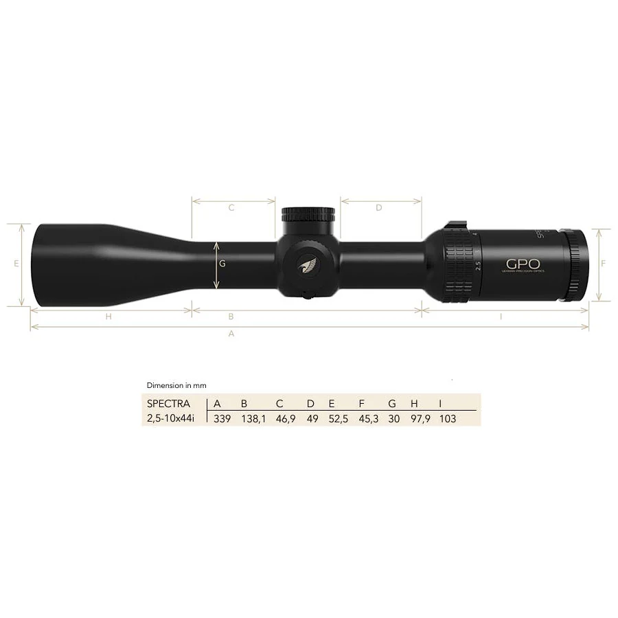 GPO Zielfernrohr Spectra 4x 2.5-10x44i
